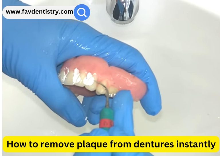 How to remove plaque from dentures instantly