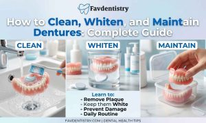 How to clean,whiten, maintain dentures