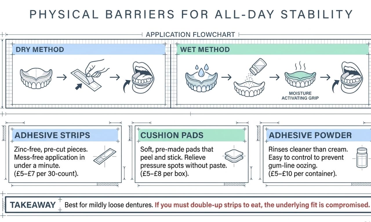 Physical barries for all day stability