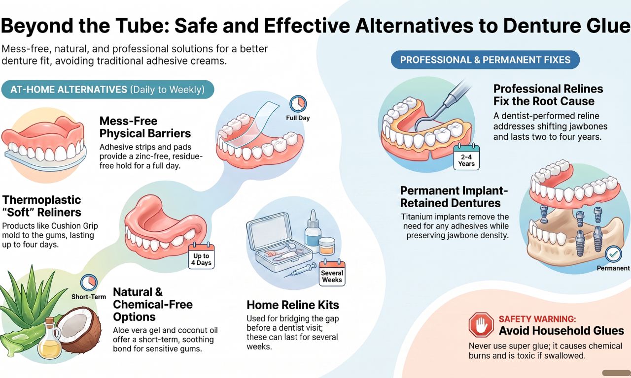 Natural ways to keep denture in place 