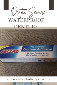 Dentex Secure Waterproof Denture Adhesive: Ultimate Confidence All Day