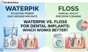 Waterpik vs floss for dental impl ants