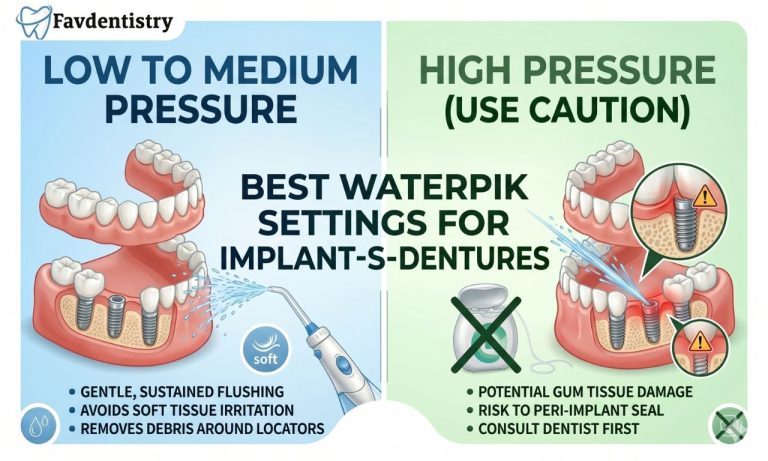 Best Waterpik Settings for Implant-Supported Dentures